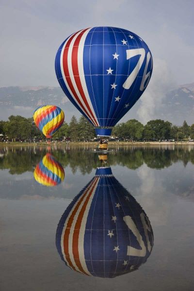 CO Hot air balloons over Prospect Lake